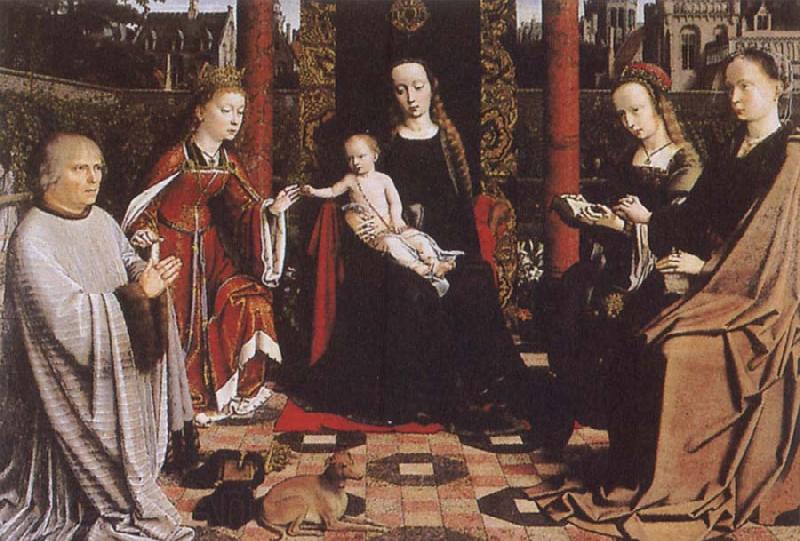 Gerard David The Virgin and Child with Saints and Donor France oil painting art